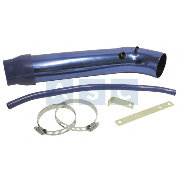 INDUCT.PIPE LONG BEND BLUE 76MM COMPLETE