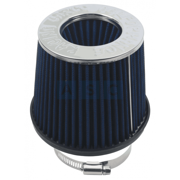 AIR FILTER W/RUBBER BASE 76MM BLU