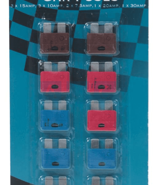 FUSE SET 10PC PLUG-IN CARDED