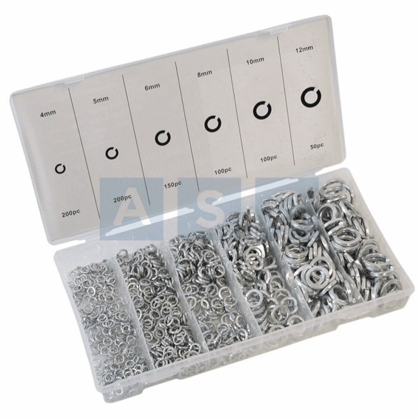 ASSORTED SPRING WASHERS 800PCS