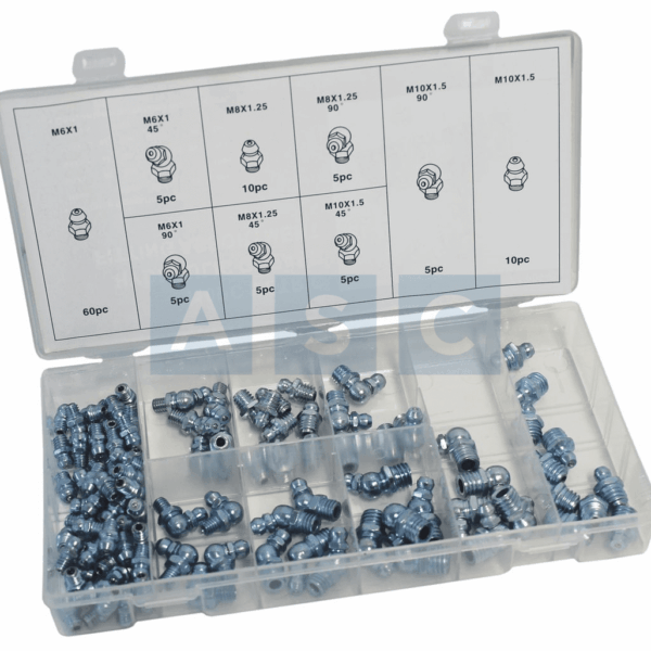 ASSORTED GREASE NIPPLES METRIC 110PCS