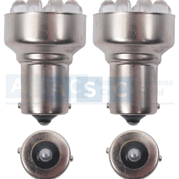 LED GLOBE 12LED SINGLE 12V (PAIR)